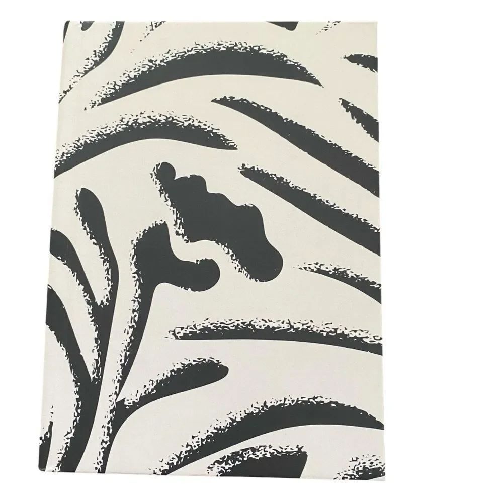 Black & White Abstract Hardcover Journal – Minimalist Modern Notebook – NWT – 8x